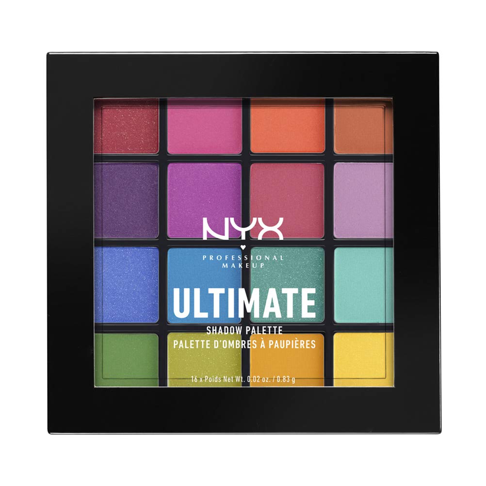 Price:$16.19    NYX PROFESSIONAL MAKEUP Ultimate Shadow Palette, Eyeshadow Palette, Brights (1 Count)  Beauty