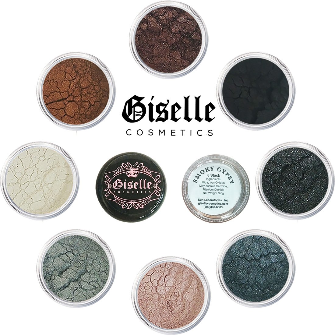 Price:$14.95     EyeShadow Palette - Mineral Makeup Eyeshadow Powder and Contouring Palette | Pure, Non-Diluted Shimmer Mineral Make Up in 8 Smoky Hues and Shades   Beauty