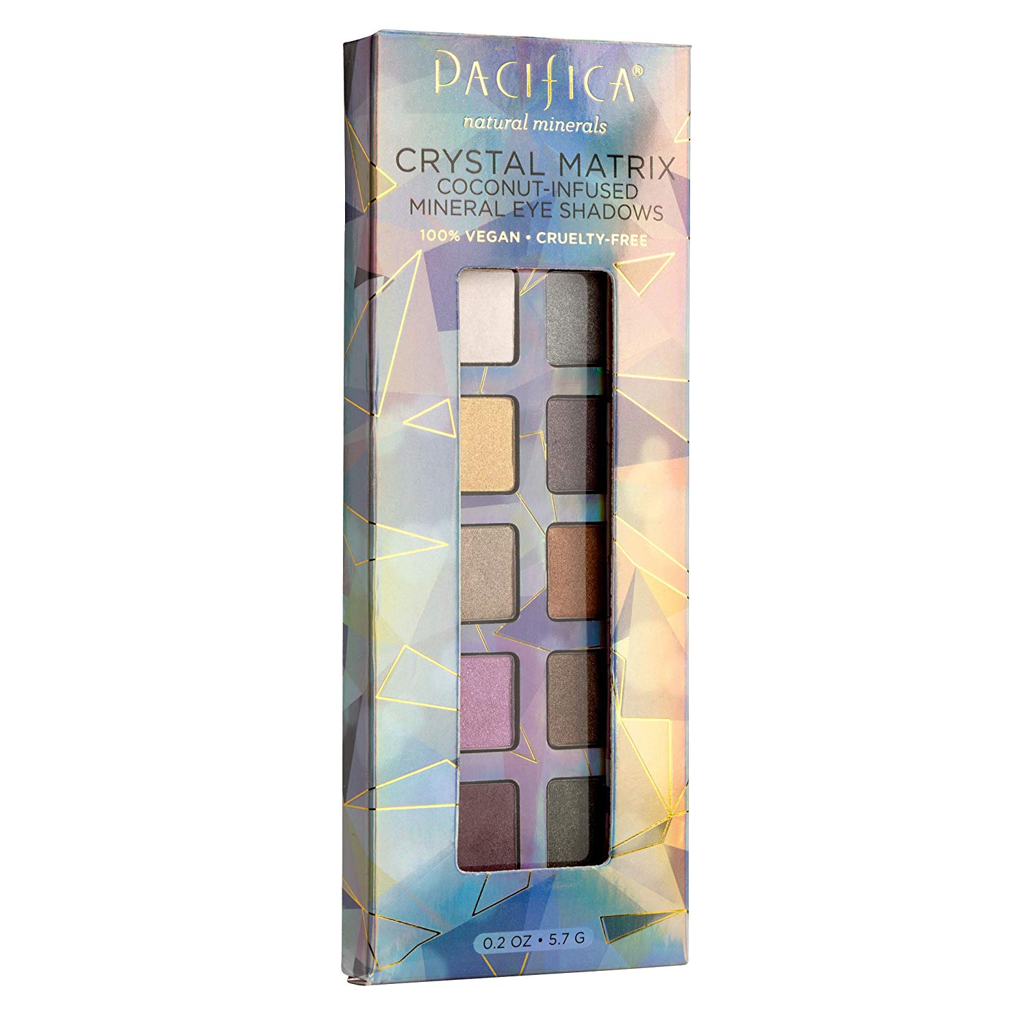 Price:$12.40     Pacifica Beauty 10 Well Eye Shadow, Crystal Matrix, 0.2 Ounce   Beauty