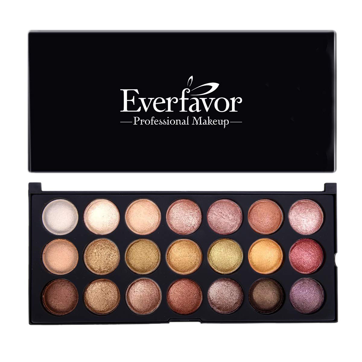 Price:$12.99     Eyeshadow Palette Makeup, Everfavor Pigmented Eye Shadow Nude Palettes - Professional 21 Colors Shimmer Warm Neutral Smoky Cosmetic Baked Eye Shadows (21 Colors, 09)   Beauty