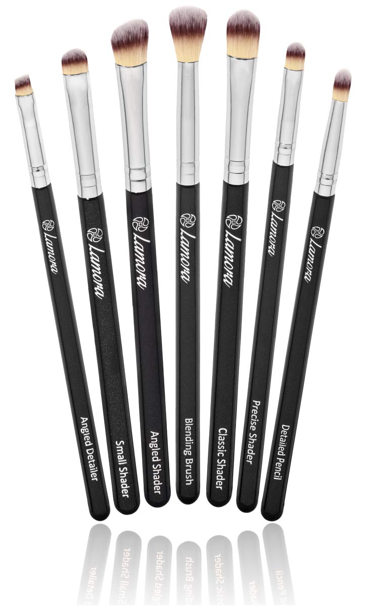 Price:$12.95    Makeup Eye Brush Set - Eyeshadow Eyeliner Blending Crease Kit - Best Choice 7 Essential Makeup Brushes - Pencil, Shader, Tapered, Definer - Last Longer, Apply Better Makeup & Make You Look Flawless  Beauty