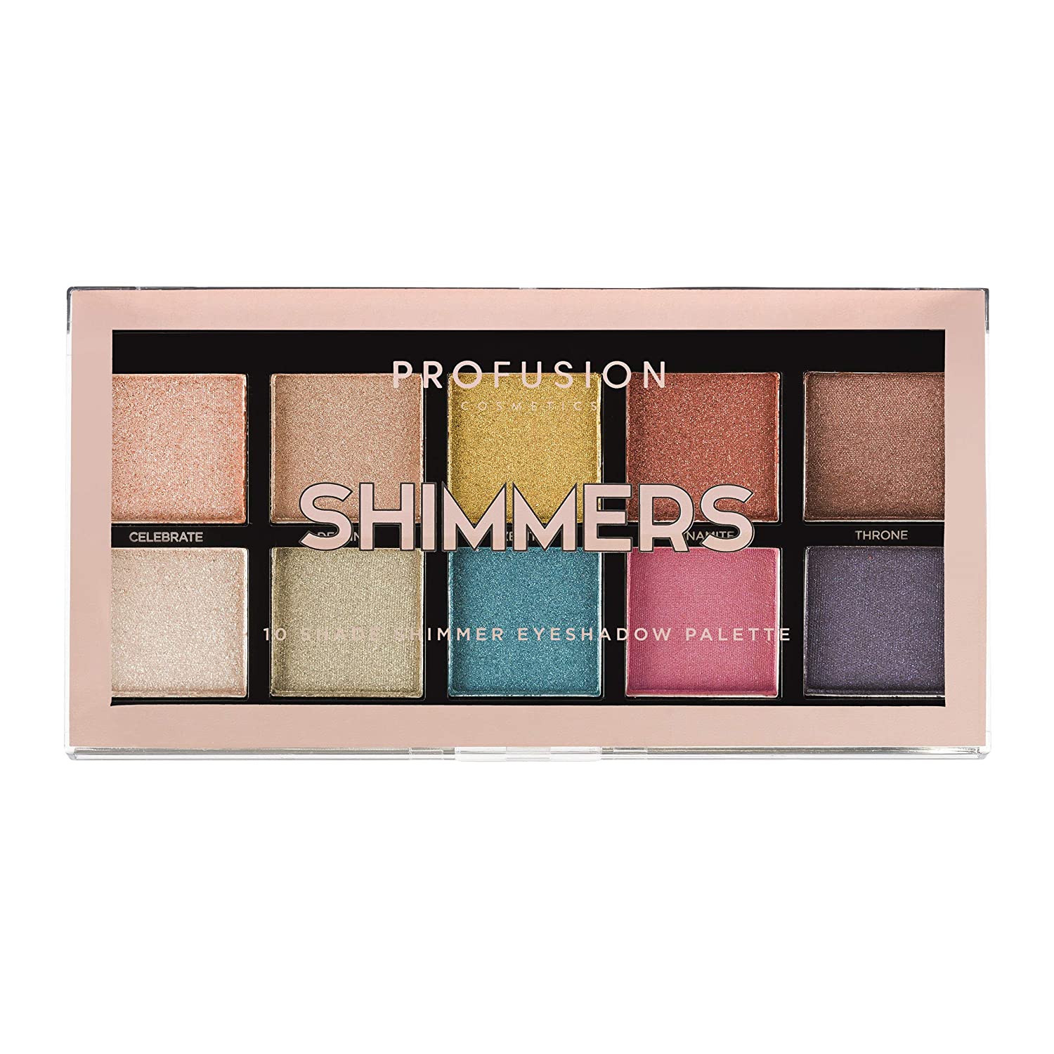 Price:$5.95     Profusion Cosmetics Mini Artistry 10 Shade Eyeshadow Palette, Shimmers   Beauty