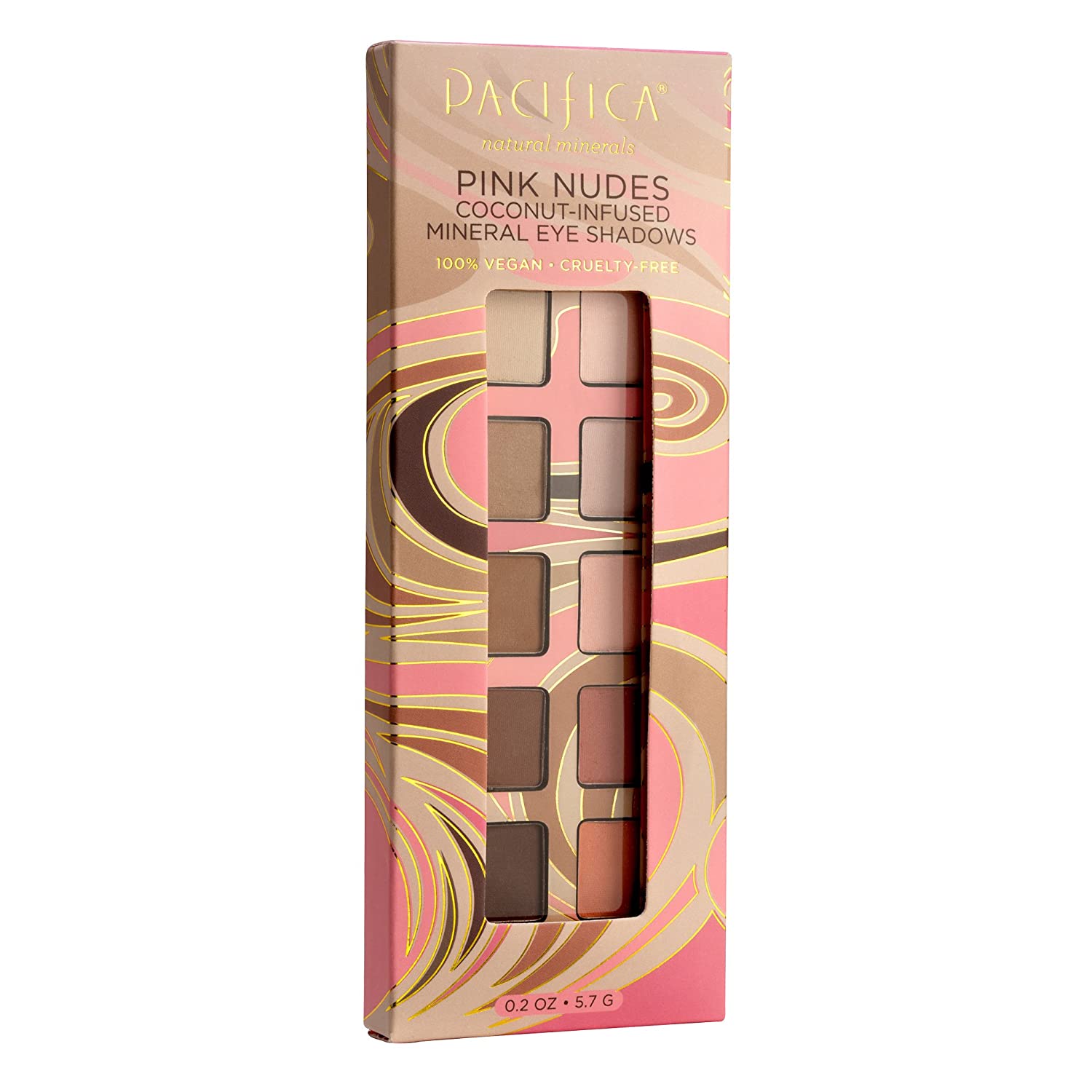 Price:$11.88     Pacifica Beauty 10 Well Eye Shadow, Pink Nudes, 0.2 Ounce   Beauty
