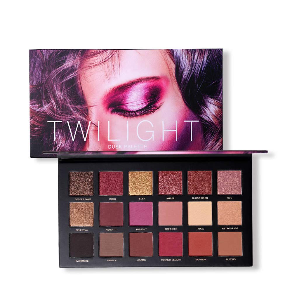 Price:$9.99     UCANBE 18 Colors Eyeshadow Makeup Palette Highly Pigmented Matte Shimmer Blending Eyes Shadow Cream Powder Daily Cosmetics Pallte (02)   Beauty
