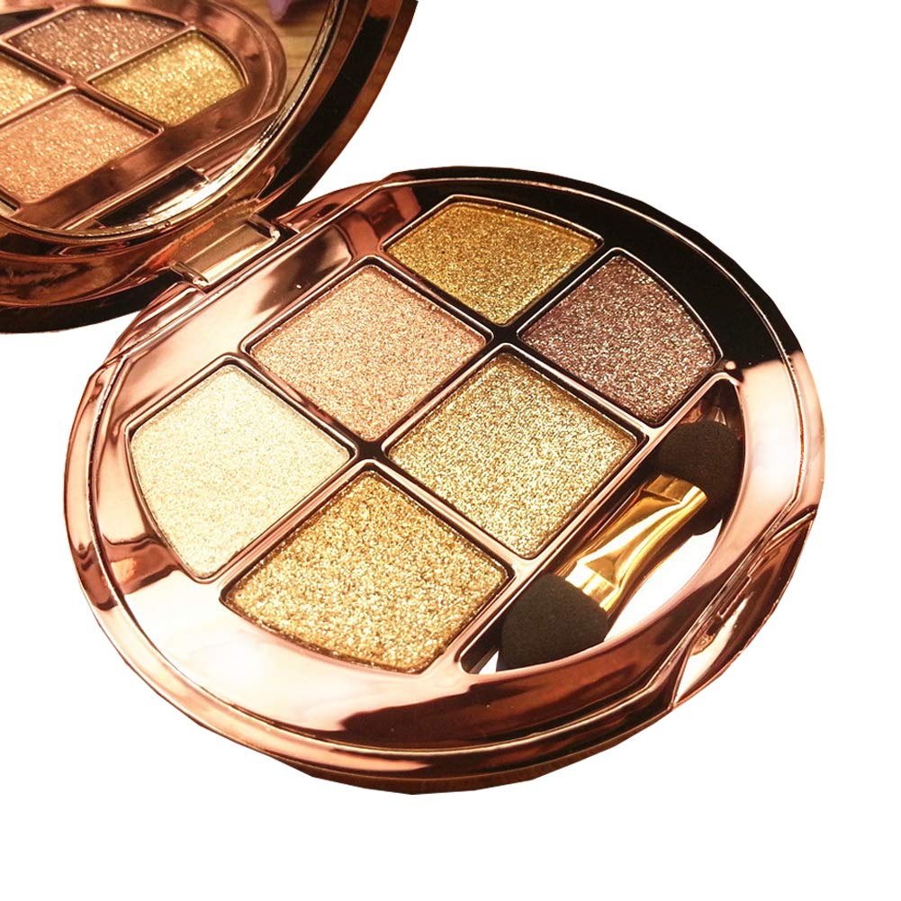 Price:$9.99     Glitter Eyeshadow Palette, Christmas Gifts for Women, Mom, Girlfriend, Daughter, 6 Colors Sparkle Eyeshadow Shimmer Eyeshadow Long Lasting Makeup Palette for Valentine's Day Wedding Evening Party   Beauty