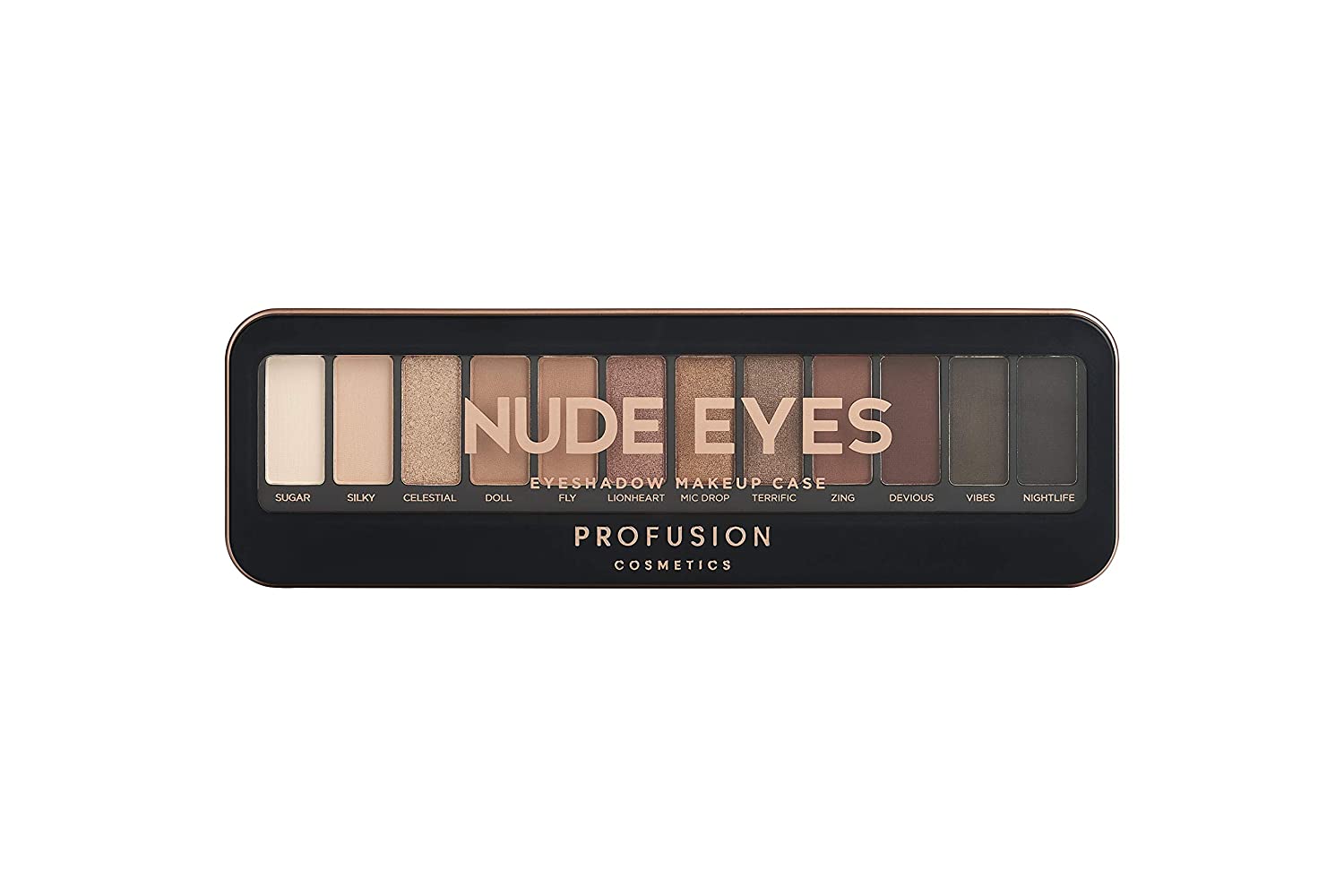 Price:$7.29     Profusion Cosmetics Pro Makeup Case Nude Eyes Eyeshadow Palette   Beauty