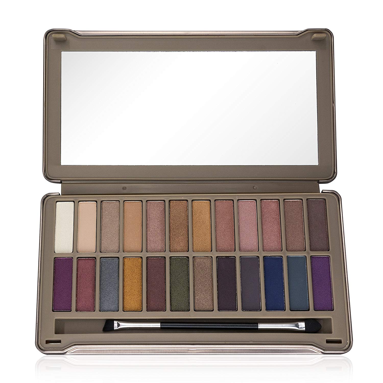Price:$10.99     Ellen Tracy Eye Shadow Palette with Mirror, Eye Makeup for Women, Makeup Set and Cosmetics for Girls - 24 Varied Shades from Natural to Bold in Shimmery and Matte, Eyeshadow Shades   Beauty