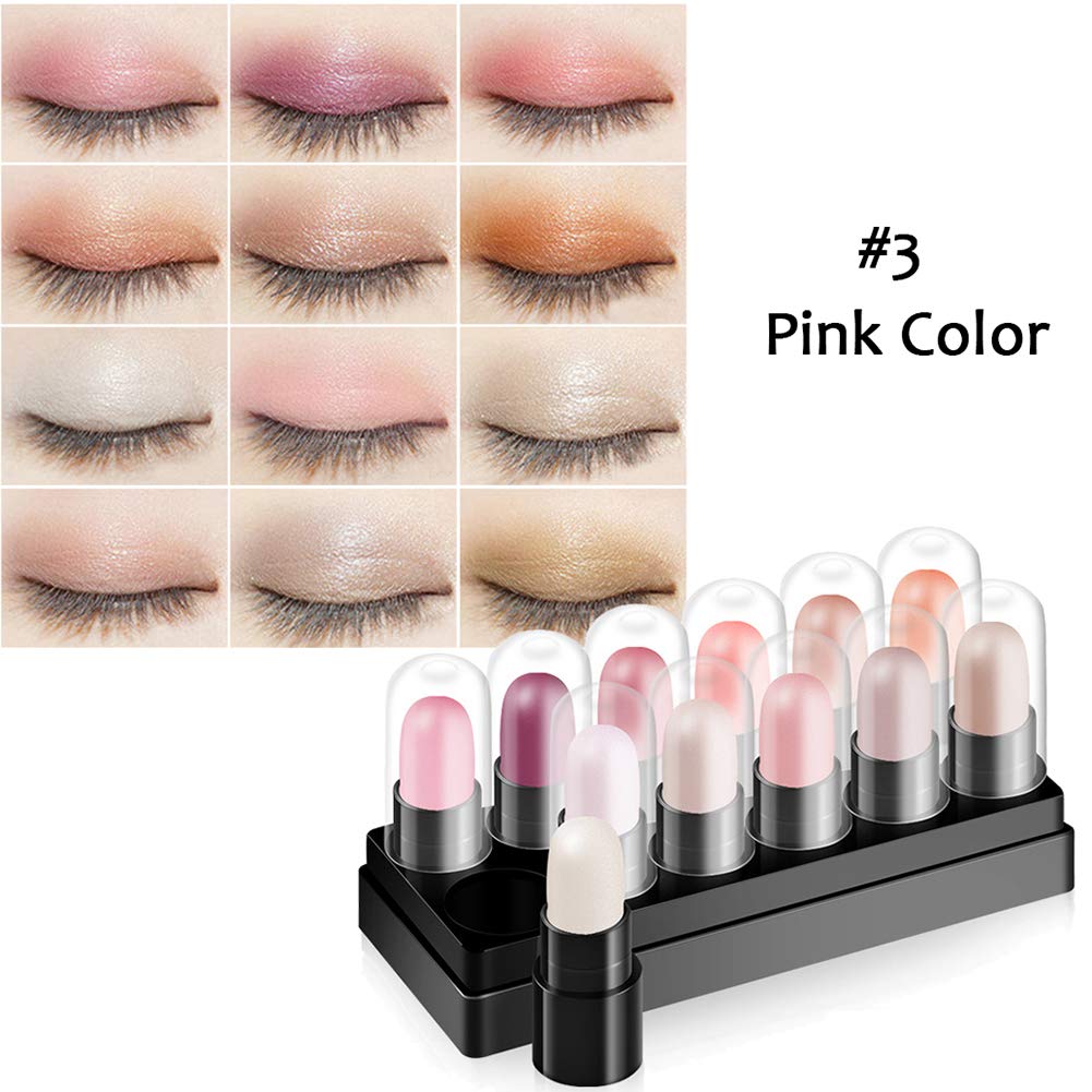 Price:$8.59     Eyeshadow Stick Set 12 Colors Glitter Eyeshadow Sticks Long Lasting Waterproof Shimmer Eyeshadow by Cutelove   Beauty