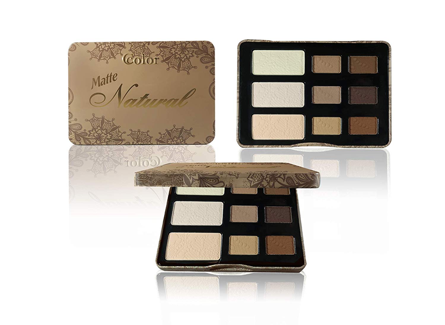 Price:$9.00     Ccolor Matte Natural 9 Color Eyeshadow Palette - Highly Pigmented - Compact Palette All Matte Neutral Colors Smokey Eye - Makeup Palette   Beauty