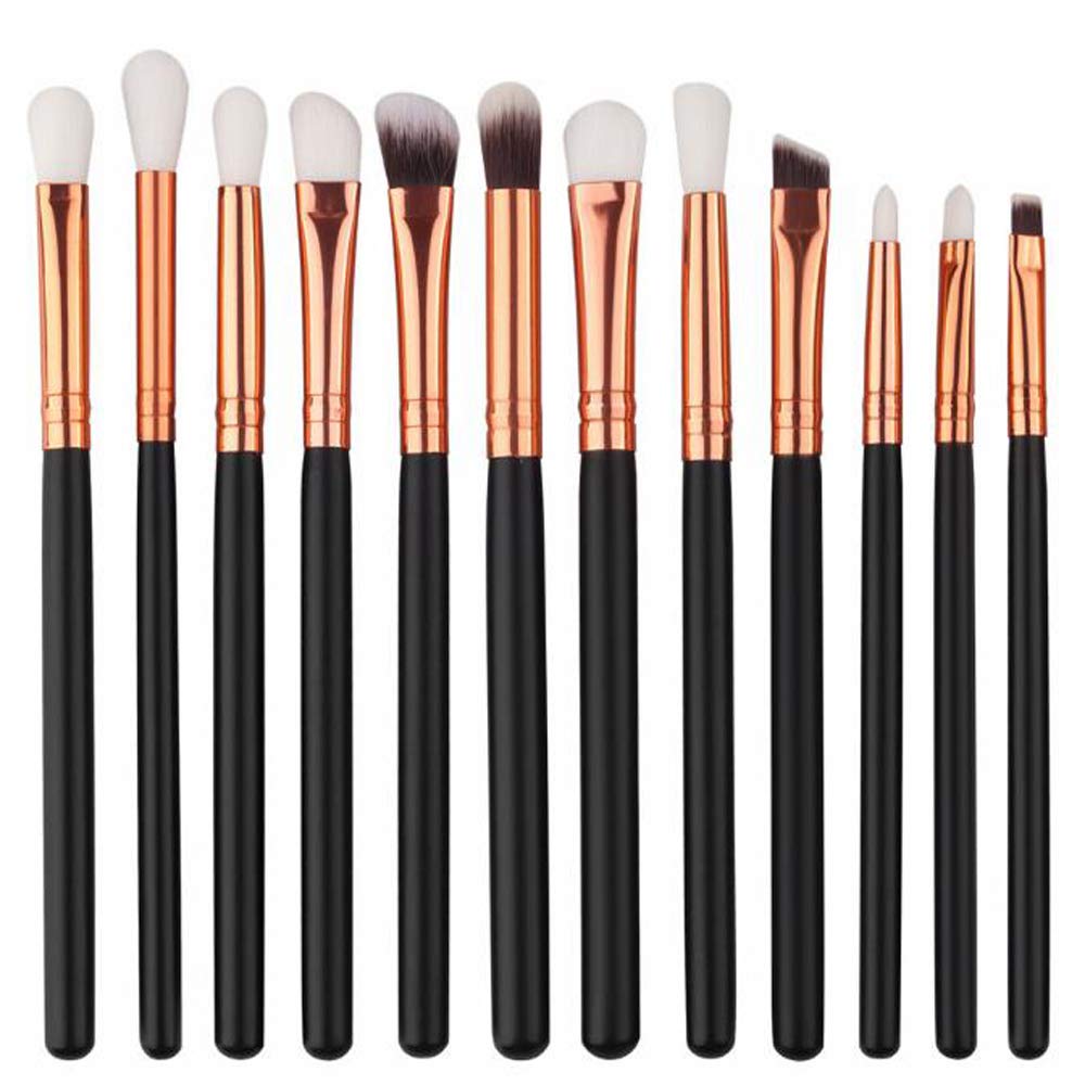 Price:$5.59    Jam Lee Makeup Brushes Set 12pcs Wood Handle Soft Nylon Bristles Kabuki Makeup Brush Cosmetic Brushes Eyeshadow Eyeliner Blush Brushes (Black)  Beauty