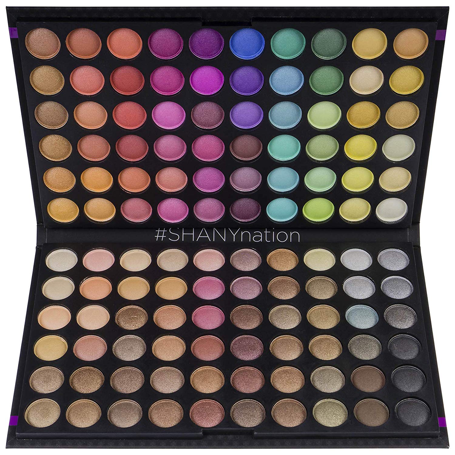 Price:$16.96     SHANY Ultimate Fusion - 120 Color Eye shadow Palette Natural Nude and Neon Combination   Multicolor Eye Makeup Palettes   Beauty