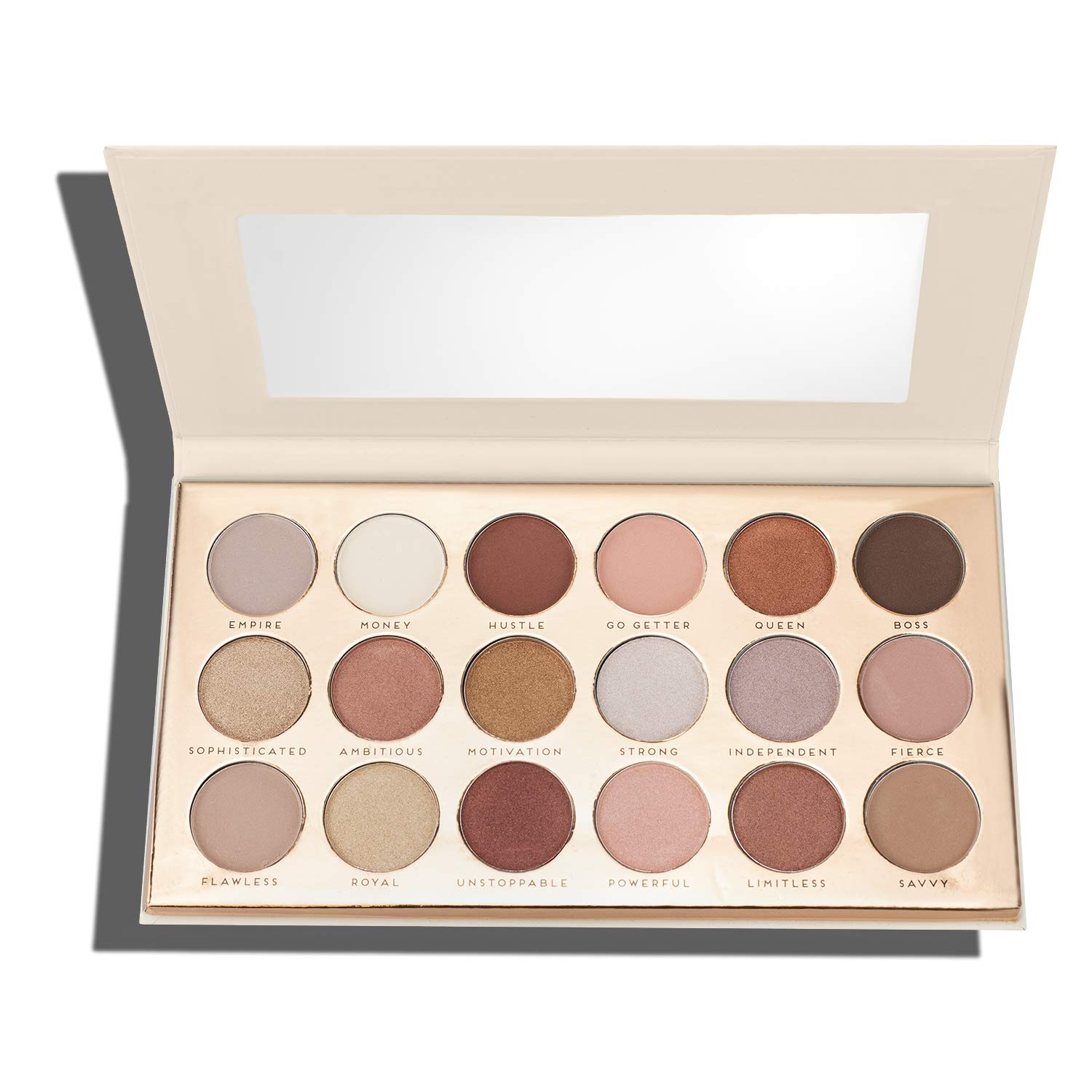 Price:$12.99     Nicole Miller Babe Power Metallic Smokey Eye Shadow Palette with Mirror, Eye Makeup for Women, Makeup Set and Cosmetics for Girls - 18 Bold, Matte, Metallic Eyeshadow Shades   Beauty