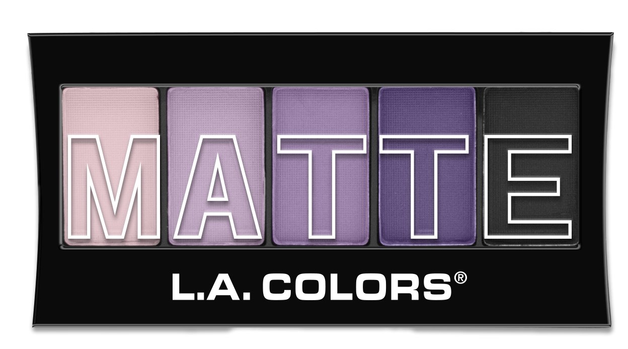 Price:$4.90     L.A. Colors 5 Color Matte Eyeshadow, Purple Cashmere, 0.08 Ounce   Beauty