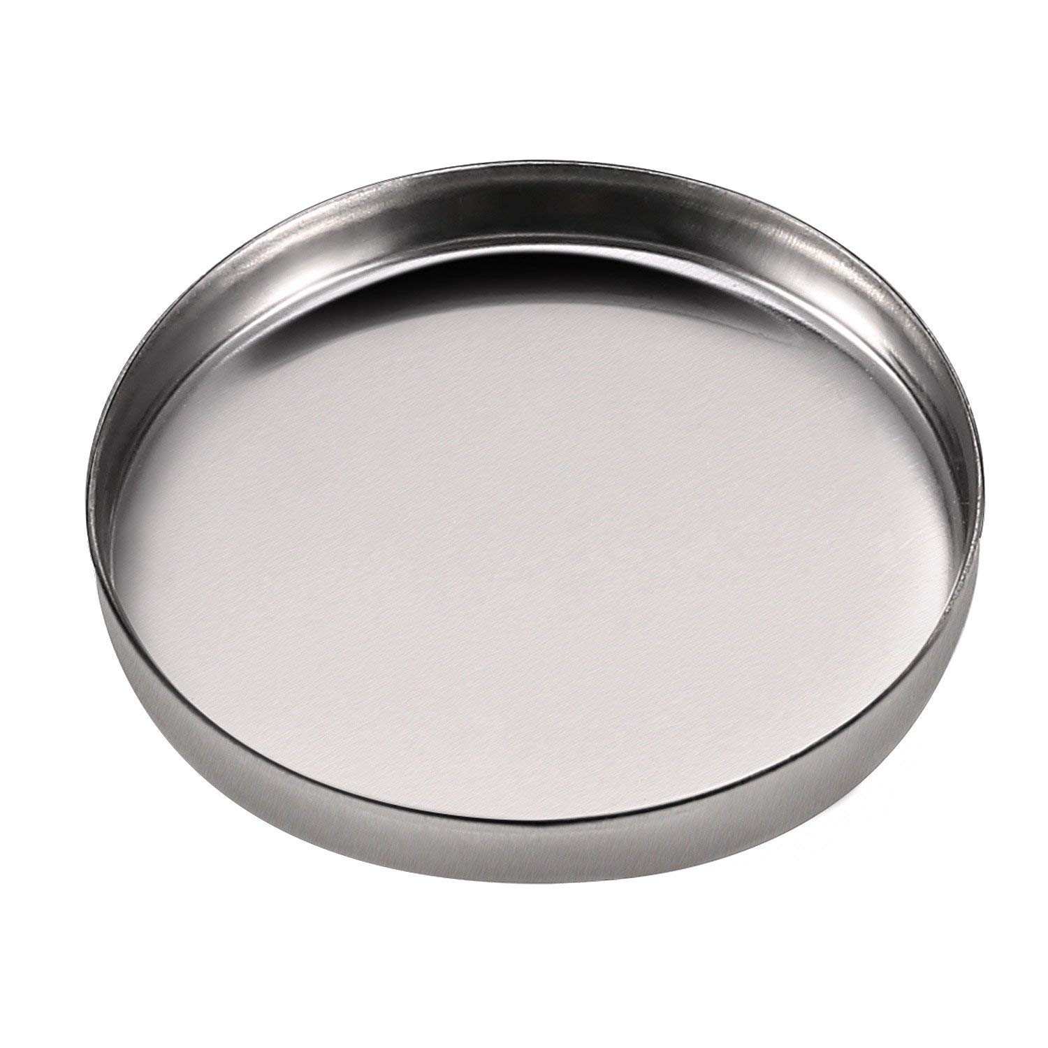 Price:$7.99     Pangda 50 Pack Empty Round Metal Tin Palette Pans Cosmetic Eyeshadow Blush Lipstick Organizer Size 26 mm for Magnets Cosmetic Palettes   Beauty