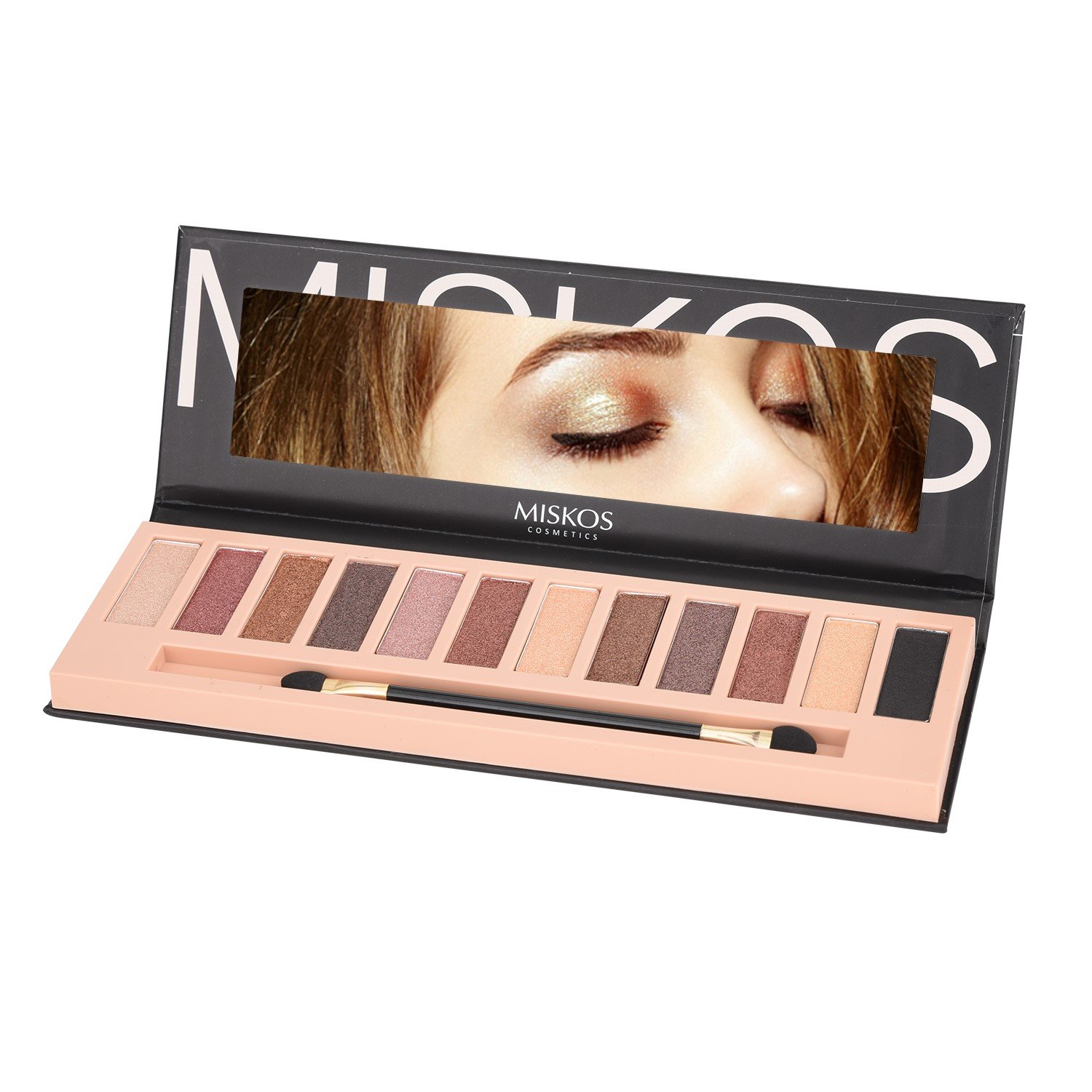 Price:$6.79     MISKOS 12 Colors Nude Tude Eyeshadow Palette Shimmer Matte Eye Makeup Pallete Set Highly Pigmented Red Dark Naked Eye Shadow Pallet (Shimmer B)   Beauty