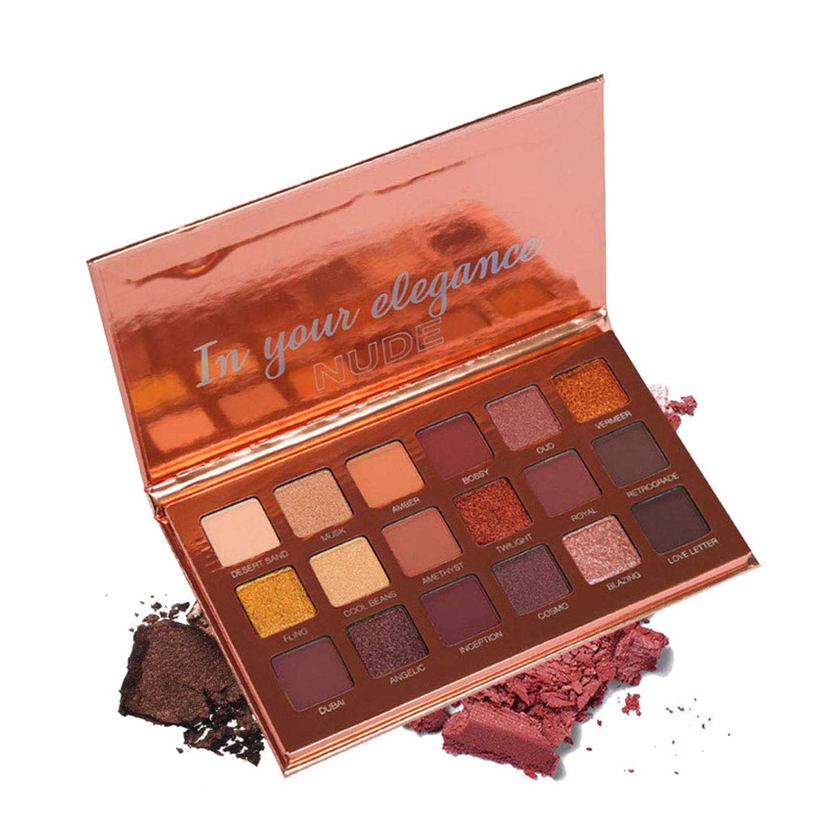 Price:$11.99     Eyeshadow Palette Vodisa 18 Colors Highly Pigmented Eye Shadow Palette 9 Matte + 9 Shimmer Long Lasting Waterproof Colorful Eyeshadows Professional Makeup Beauty Cosmetics Set   Beauty