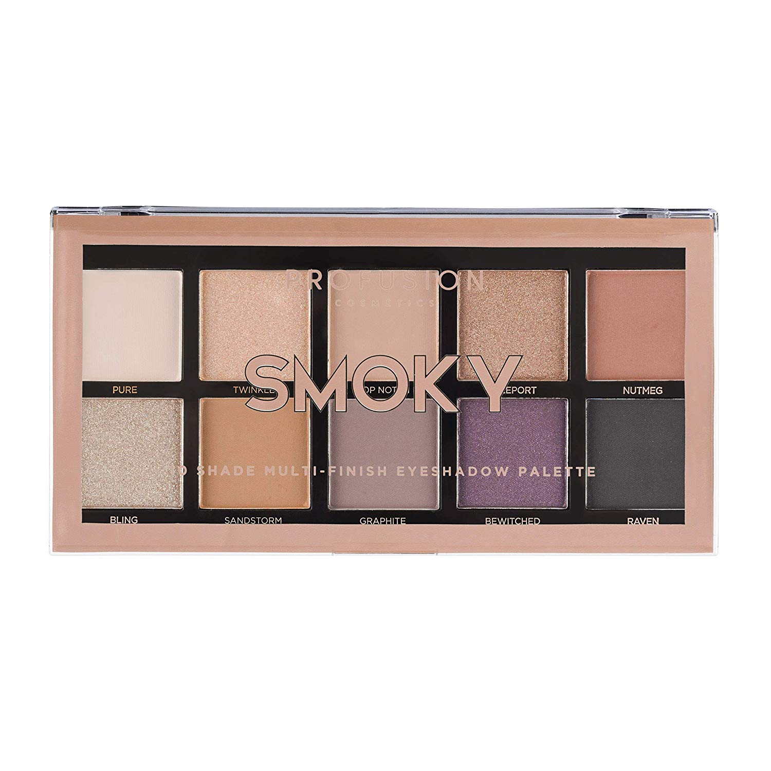 Price:$5.95     Profusion Cosmetics Mini Artistry 10 Shade Eyeshadow Palette, Smoky   Beauty