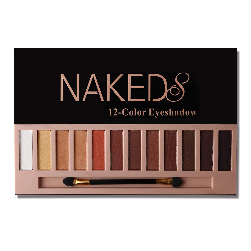 Price:$7.99     Pro 12 Colors Naked Eyeshadow Makeup Palette - Shimmer Matte Pigmented Blendable Diamond Nude Natural Eye Shadow Pallet Kit with Brush (A)   Beauty