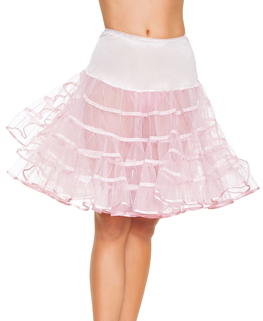 Price:$30.40    Leg Avenue 83043P Women's Knee Length Petticoat - One Size - Pink  Clothing