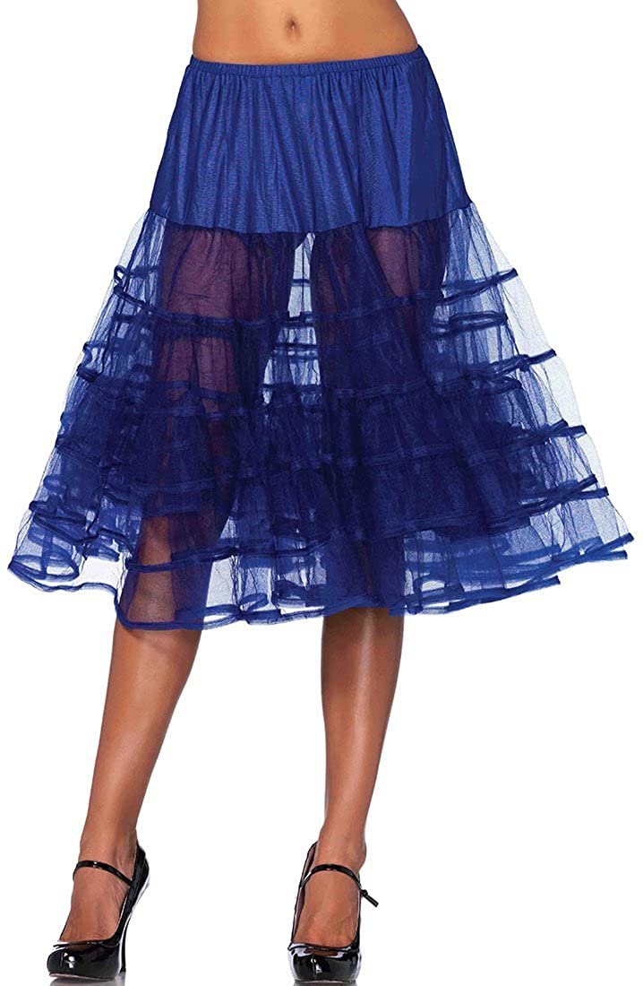 Price:$30.40    Leg Avenue Women's Knee Length Petticoat - One Size - Royal Blue  Clothing