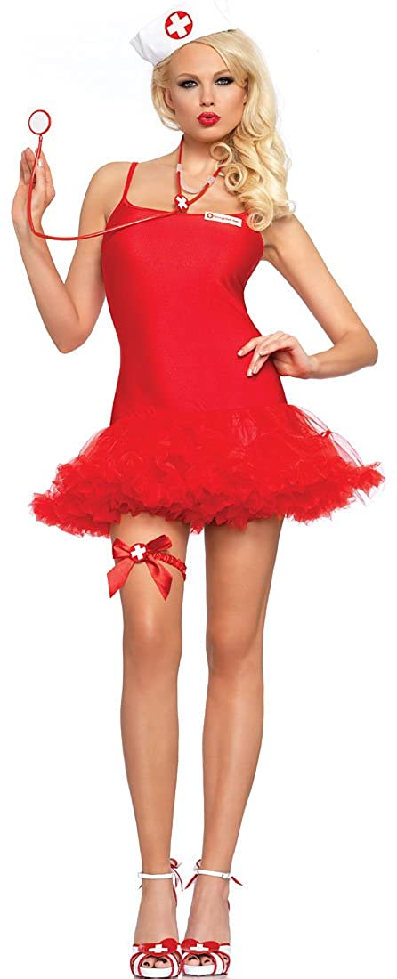 Price:$20.97    Leg Avenue 83609-RED Women's Red Petticoat Dress - Medium/Large - Red  Clothing