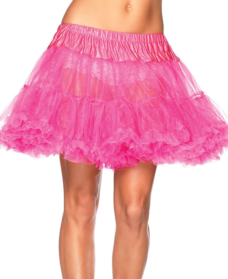 Price:$26.89    Leg Avenue 8990-NEON-PINK Women's Layered Soft Tulle Petticoat - One Size - Neon Pink  Clothing