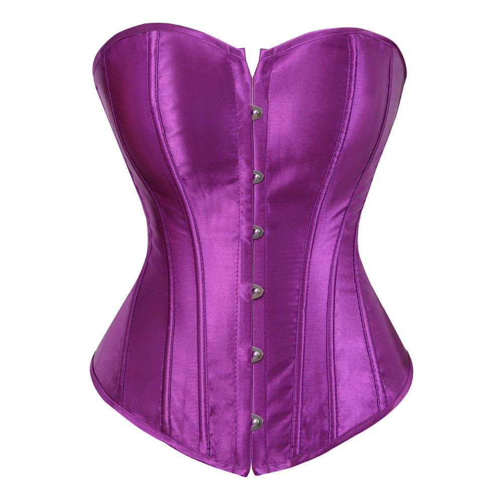 Price:$17.99    Senchanting Corsets for Women Corset Top Bustier Overbust Lace Up Corset Plus Size  Clothing