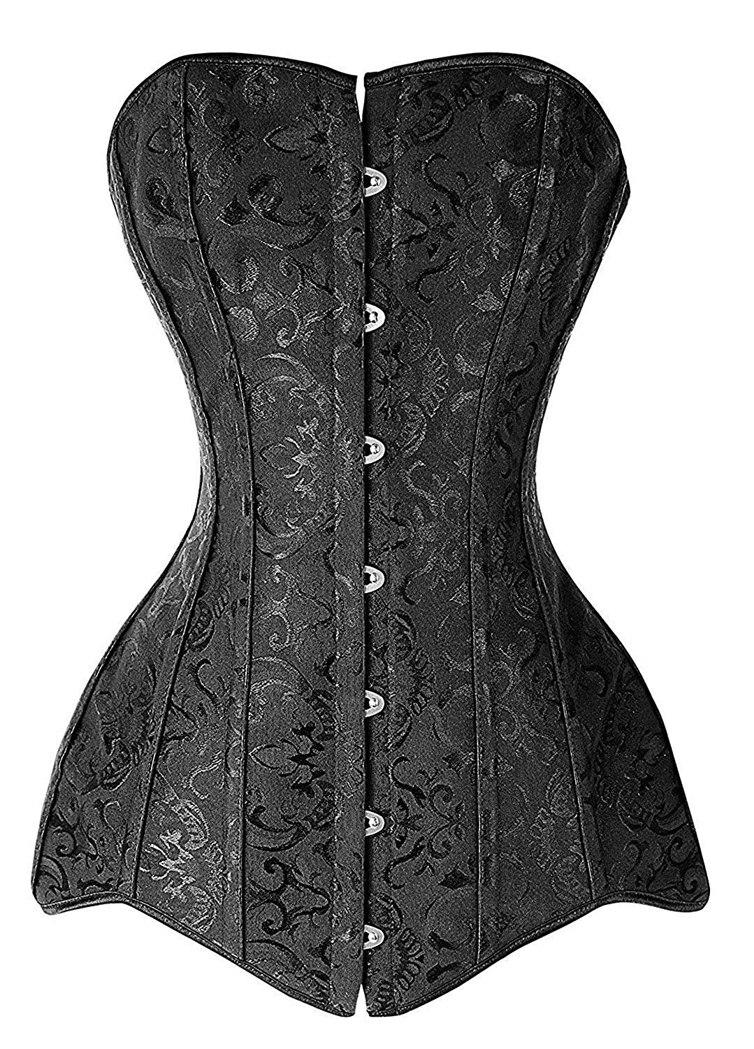 Price:$41.99    MISS MOLY Women's Fashion Faux Leather Buckle Steel Boned Underbust Vest Corset Plus Size (S, 16 Steel Long Torso)  Clothing