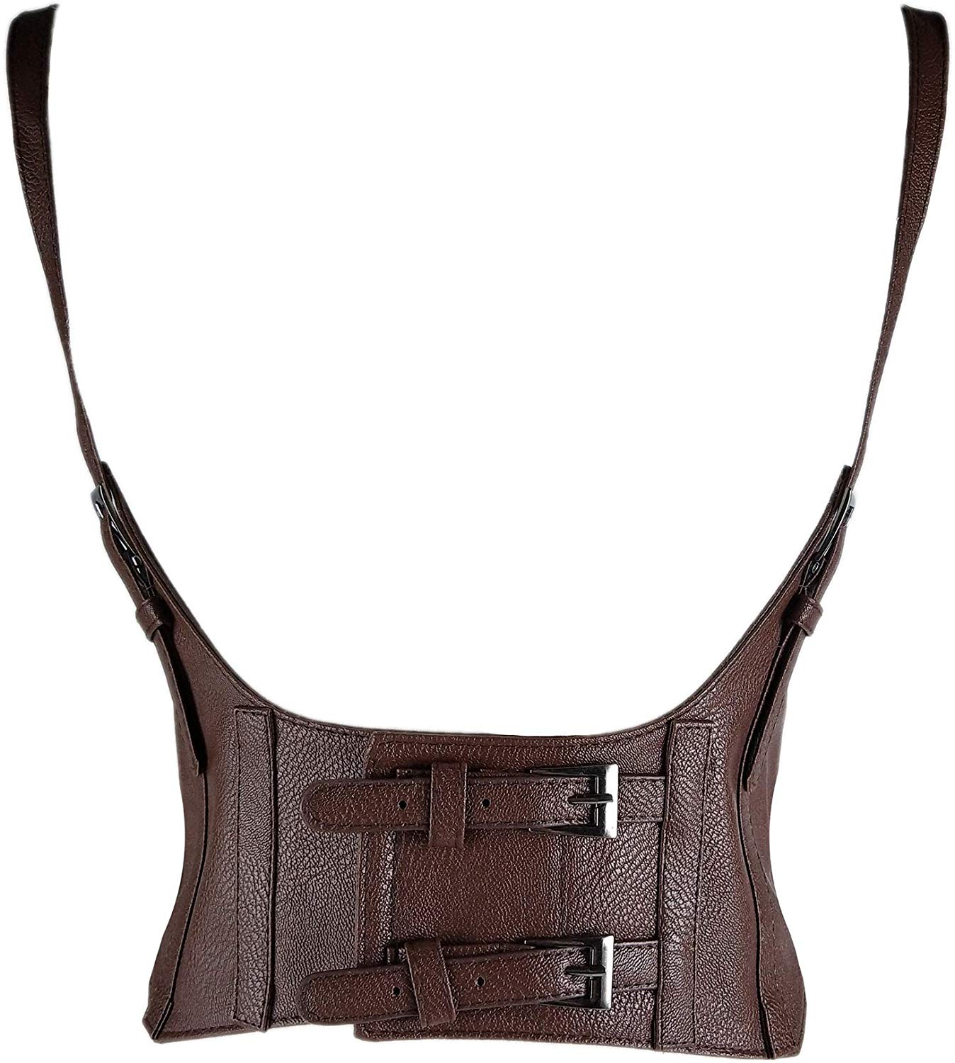 Price:$19.99    Alivila.Y Fashion Womens Leather Steampunk Underbust Waist Belt Corset AS577-Dark Brown-M  Clothing