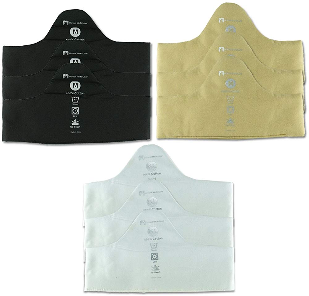 Price:$28.98    100% Pure Bamboo Cotton Bra Liner (9-pk, XL) - Sweat Wicking  Clothing