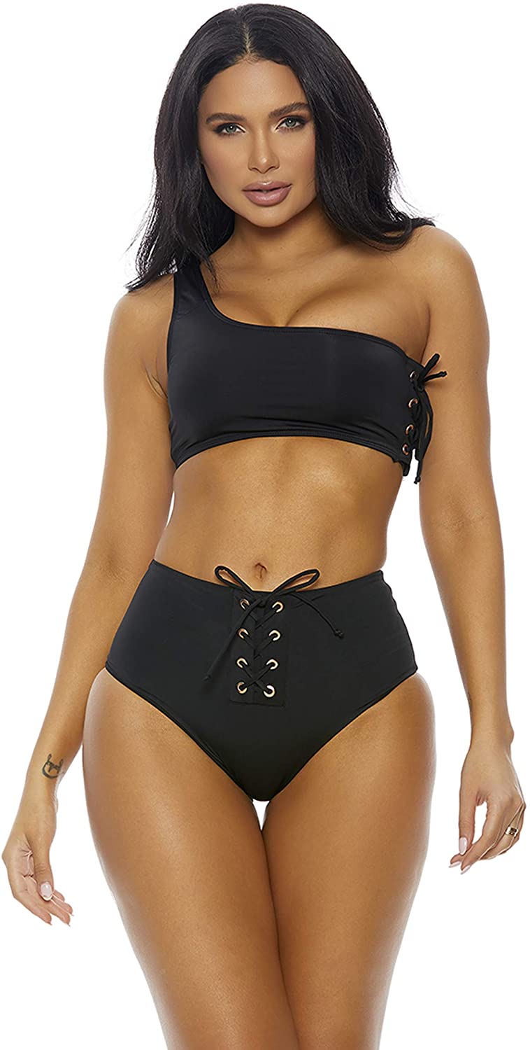 Price:$29.00    Forplay Women's Tumaco Bikini Set, Black, S  Clothing