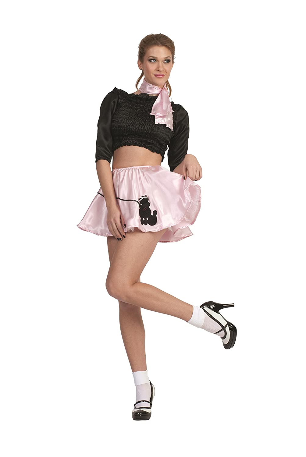 Price:$6.00    Sexy 50's Girl Satin Adult Costume Size 2-4 Small/Medium  Petticoats  Clothing