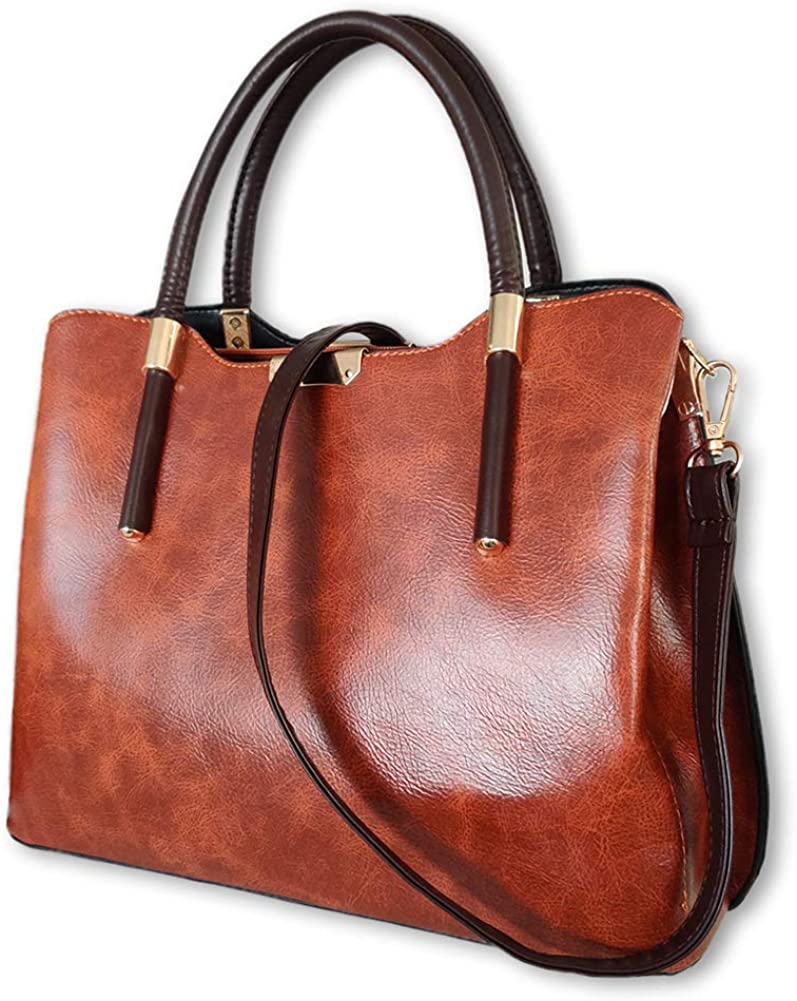 Price:$19.90    YOOMEISHALY Handbags for Women Fashion Synthetic Leather Top-Handle Bags Stylish Shoulder Tote Bags for Ladies (Brown)  Shoes