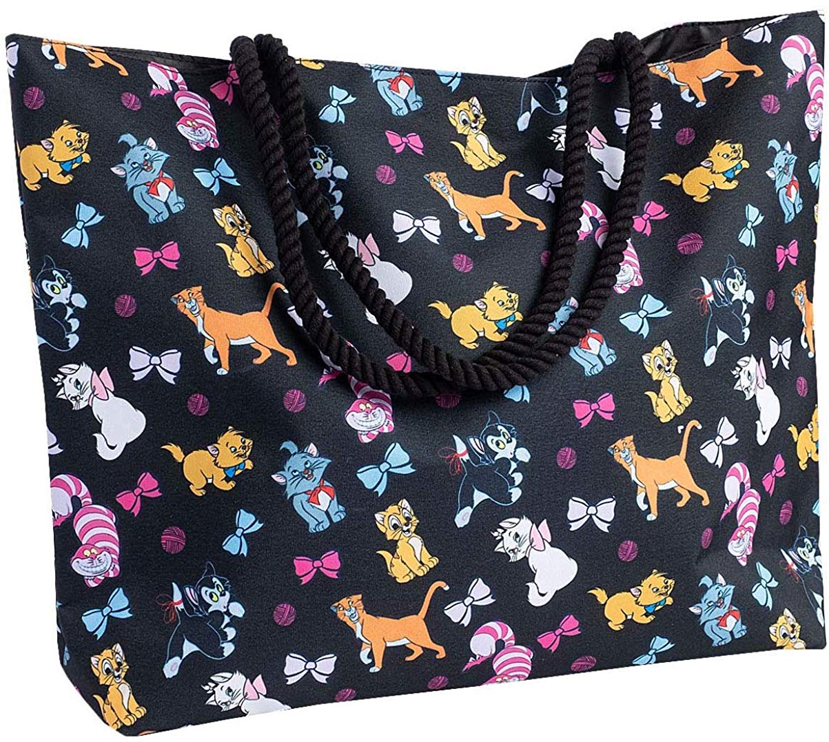 Price:$19.99    Disney Tote Travel Bag Cats Print  Figaro Cheshire Oliver & Co Marie Aristocats  Shoes