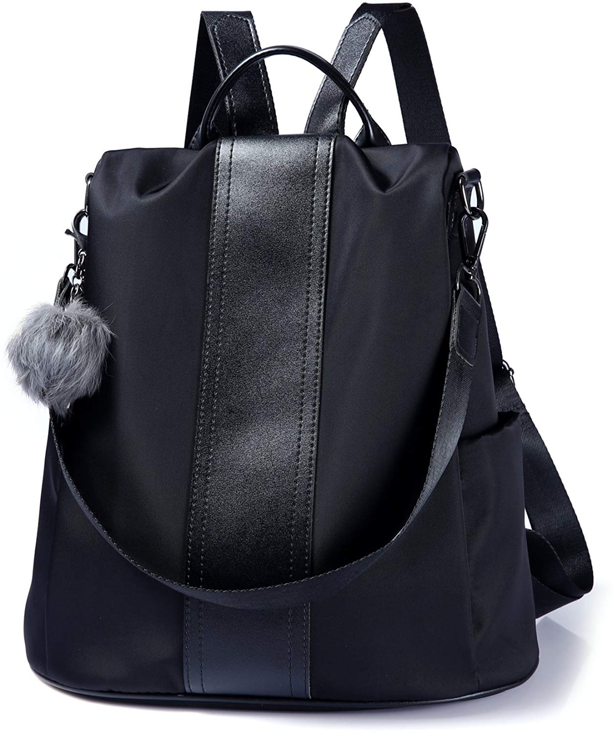 Price:$25.99    Women Backpack Purse Waterproof Nylon Anti-theft Rucksack Lightweight Shoulder Bag (Black)  Shoes
