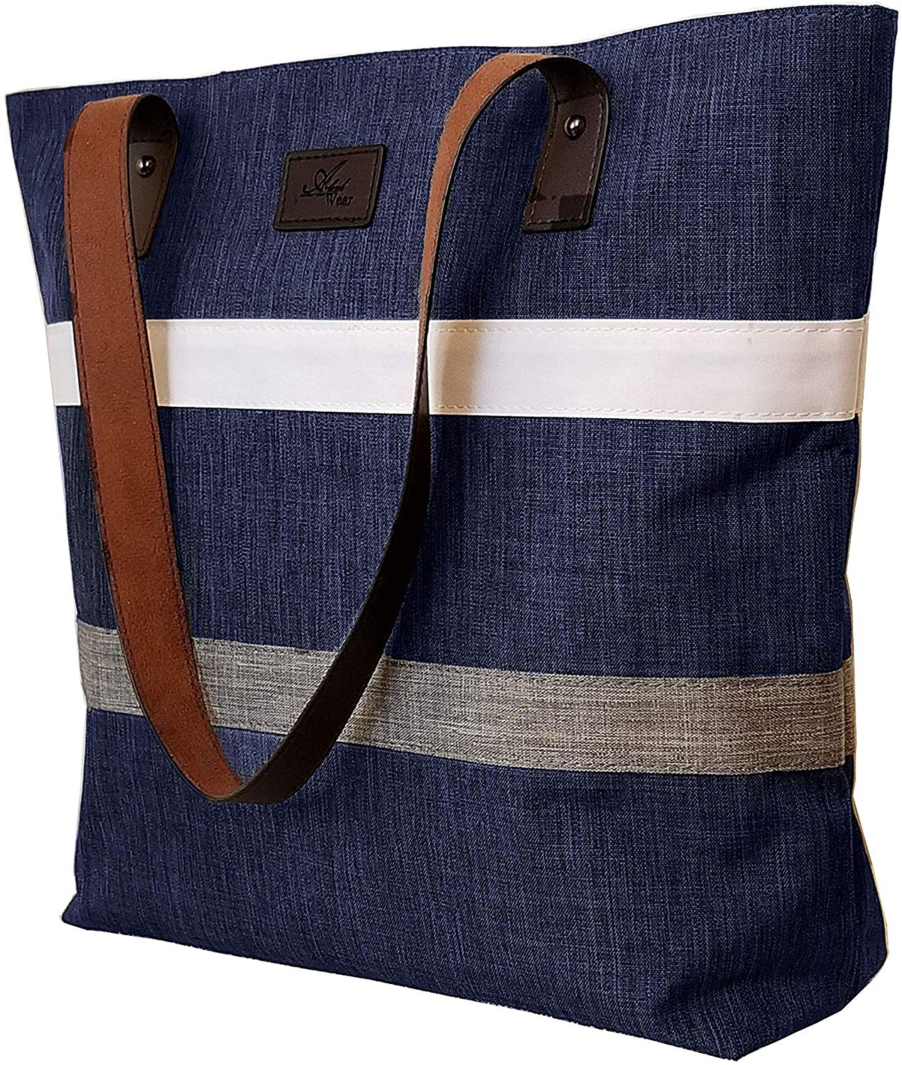 Price:$17.97    Aleah Wear Shoulder Tote Bag Purse Handbag For Women | For Work School Travel Business Shopping (Blue)  Shoes