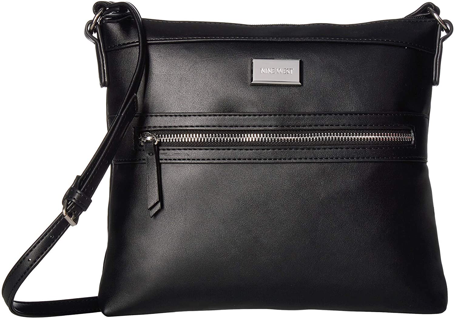 Price:$14.99 Nine West Coralia Sure Springs Crossbody Black 1 One Size  Handbags   