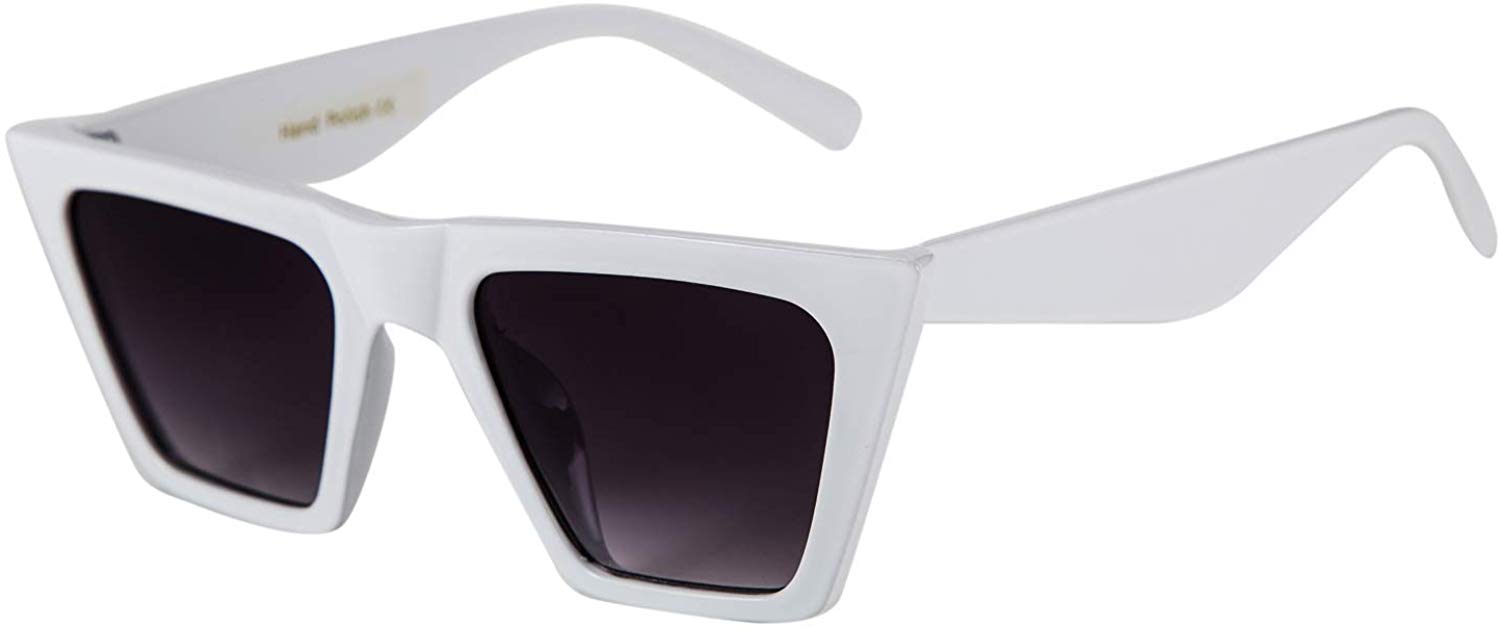 Price:$11.98    FEISEDY Vintage Square Cat Eye Sunglasses Women Fashion Small Cateye Sunglasses B2473 (001, 52)  Clothing