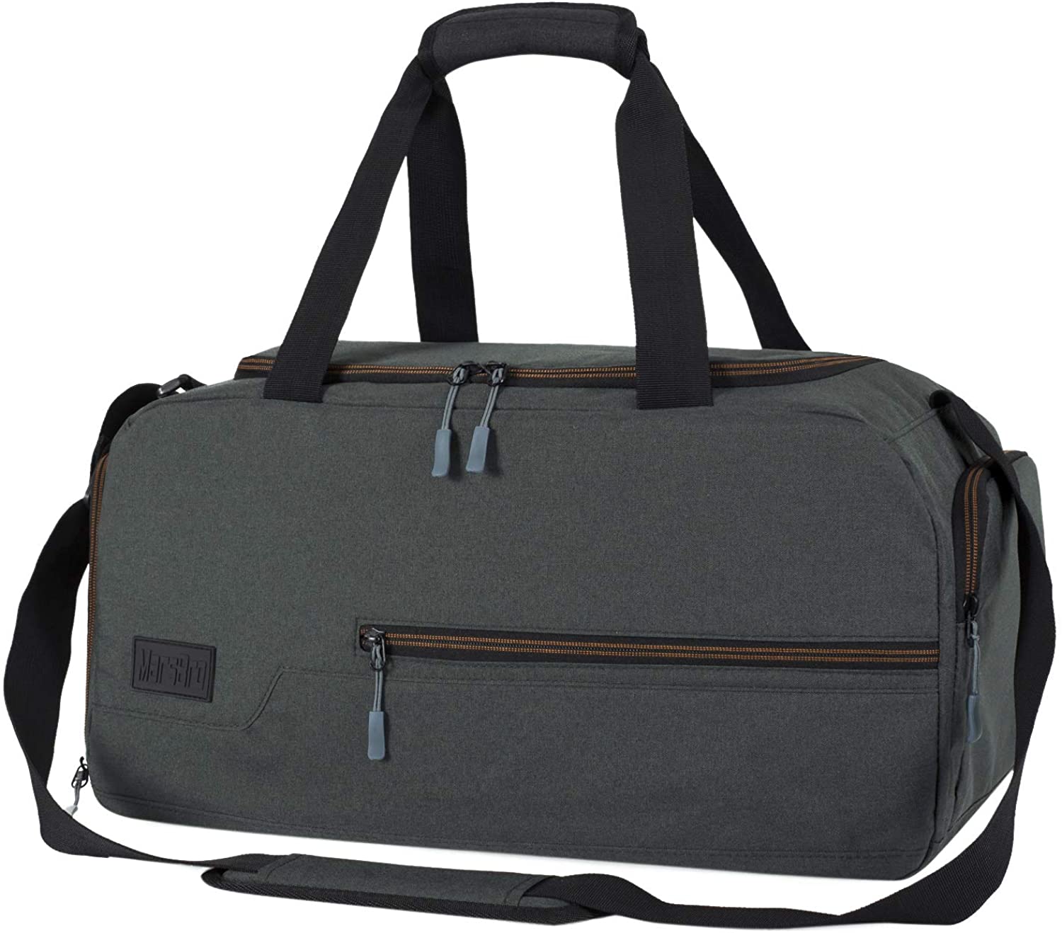 Price:$23.99    MarsBro Water Resistant Sports Gym Travel Weekender Duffel Bag with Shoe Compartment Black  Clothing