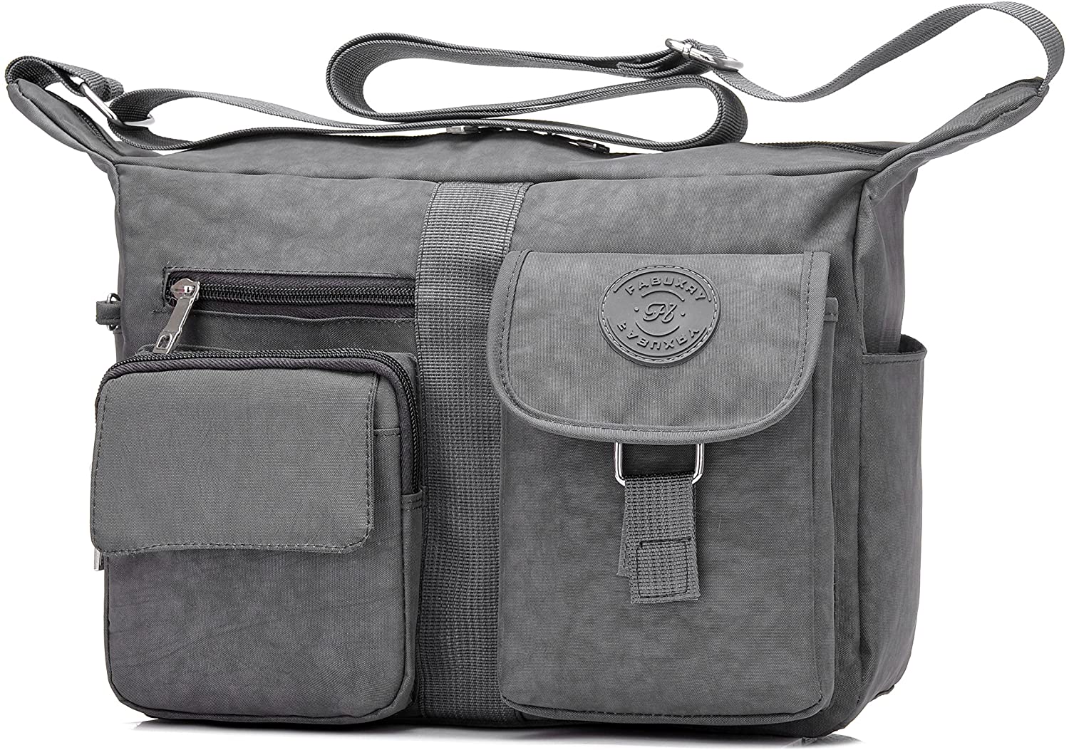 Price:$18.79 Women's Shoulder Bags Casual Handbag Travel Bag Messenger Cross Body Nylon Bags Gray  Handbags   