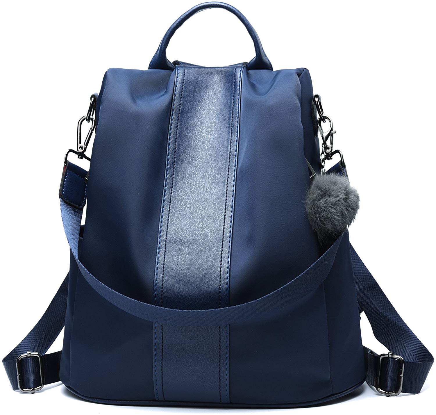 Price:$25.99    Women Backpack Purse Waterproof Nylon Anti-theft Rucksack Lightweight Shoulder Bag (Blue)  Shoes