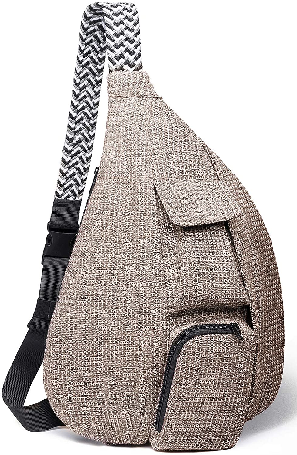 Price:$31.99    Sling Bag,Rope Shoulder Bag Crossbody Backpack Waterproof Travel for Women (Brown)  Clothing