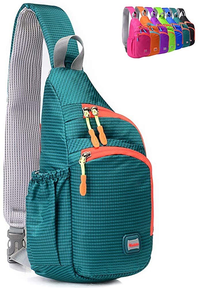 Price:$12.99    Peicees Small Sling Backpack Waterproof Unisex Shoulder Bag Chest Crossbody Daypack  Clothing