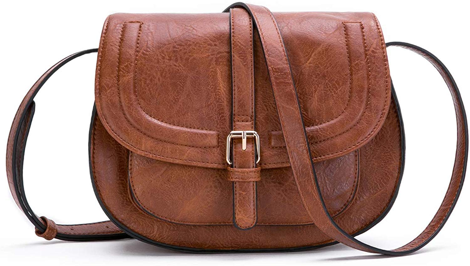 Price:$23.99    Small Purse Vintage Satchel for Women PU Leather Cover Hasp Crossbody Bag and Brown Saddle Shoulder Bag  Shoes