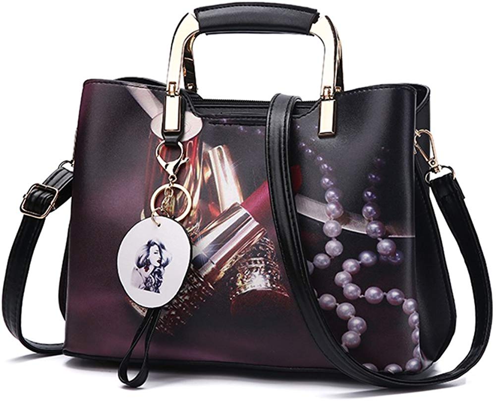 Price:$23.99    Purses and Handbags Top Handle Satchel Shoulder Bags for Women Ladies PU Leather Totes From Nevenka (3)  Clothing