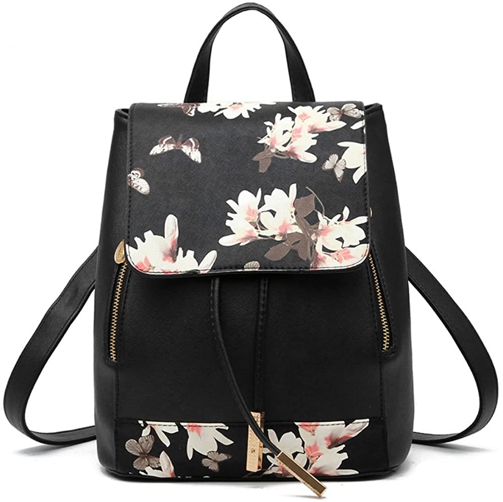 Price:$22.99    KARRESLY Women's Mini Backpack Purse PU Leather Rucksack Purse Ladies Casual Shoulder Bag for Women(Print2)  Shoes