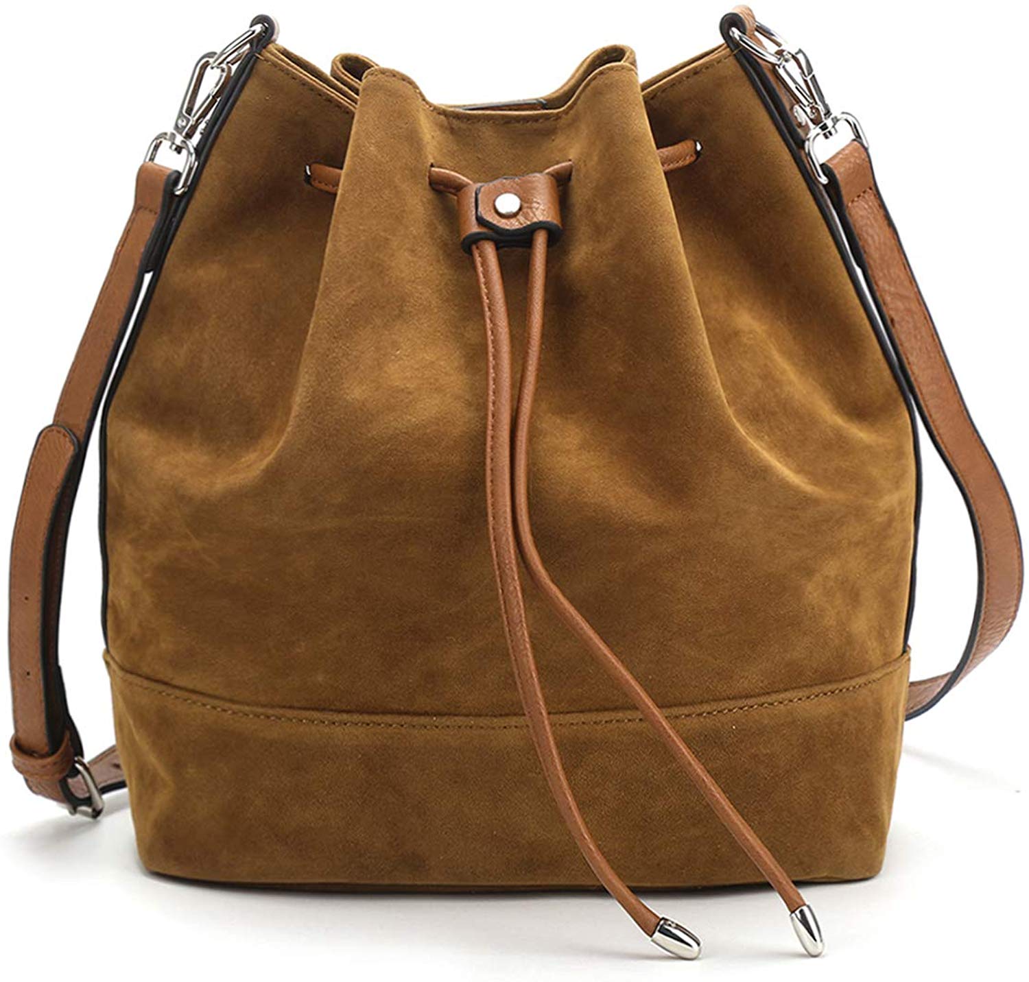 Price:$25.99    Drawstring Bucket Bag for Women Large Crossbody Purse Handbag Shoulder Bag  Shoes