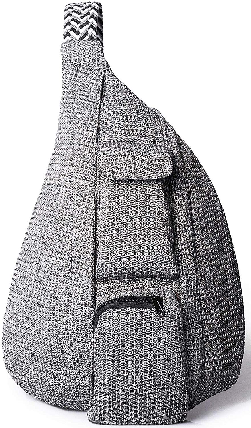 Price:$31.99    Sling Bag,Rope Shoulder Bag Crossbody Backpack Waterproof Travel for Women (Grey)  Clothing