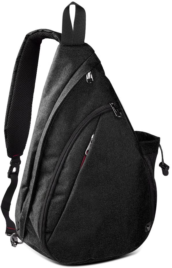 Price:$19.99     OutdoorMaster Sling Bag - Crossbody Shoulder Chest Urben/Outdoor/Travel Backpack for Women & Men (Black)   Sports & Outdoors