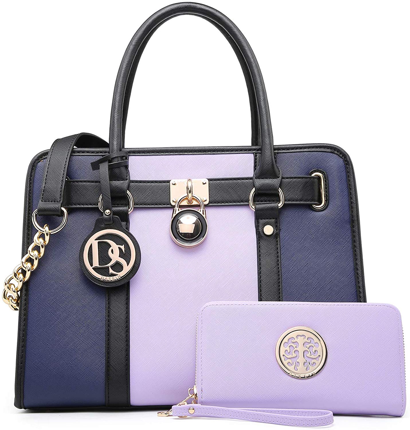 Price:$37.99    DASEIN Women's Fashion Handbags Shoulder Bag Satchel Purse Tote Top Handle Work Bag 2pcs Set for Ladies Women  Shoes